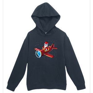 Airplane Pilot Funny Christmas Holidays Plane Santa Claus Gift Urban Pullover Hoodie