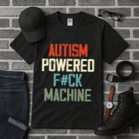Autism Powered Fck Machine Retro Health Tall T-Shirt