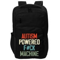 Autism Powered Fck Machine Retro Health Impact Tech Backpack