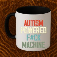 Autism Powered Fck Machine Retro Health Mug