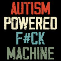 Autism Powered Fck Machine Retro Health Drawstring Bag