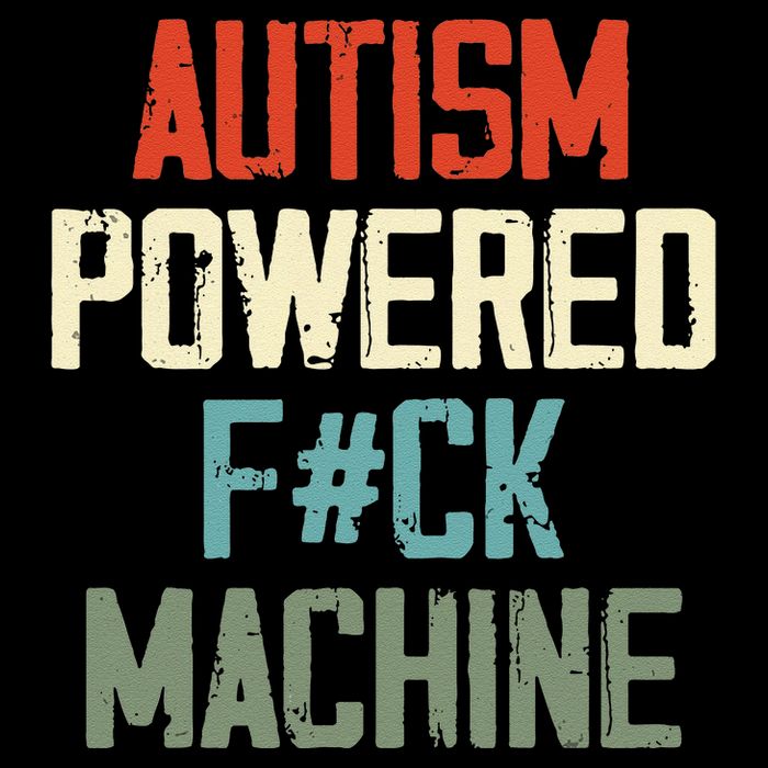 Autism Powered Fck Machine Retro Health Drawstring Bag