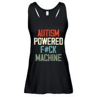 Autism Powered Fck Machine Retro Health Ladies Essential Flowy Tank