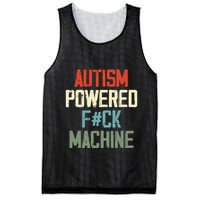 Autism Powered Fck Machine Retro Health Mesh Reversible Basketball Jersey Tank