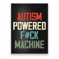 Autism Powered Fck Machine Retro Health Poster