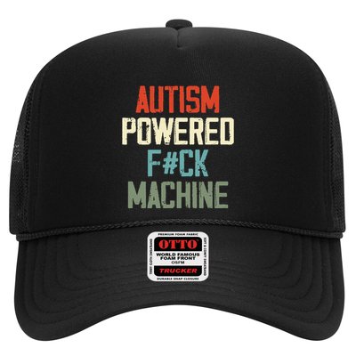 Autism Powered Fck Machine Retro Health Trucker Hat