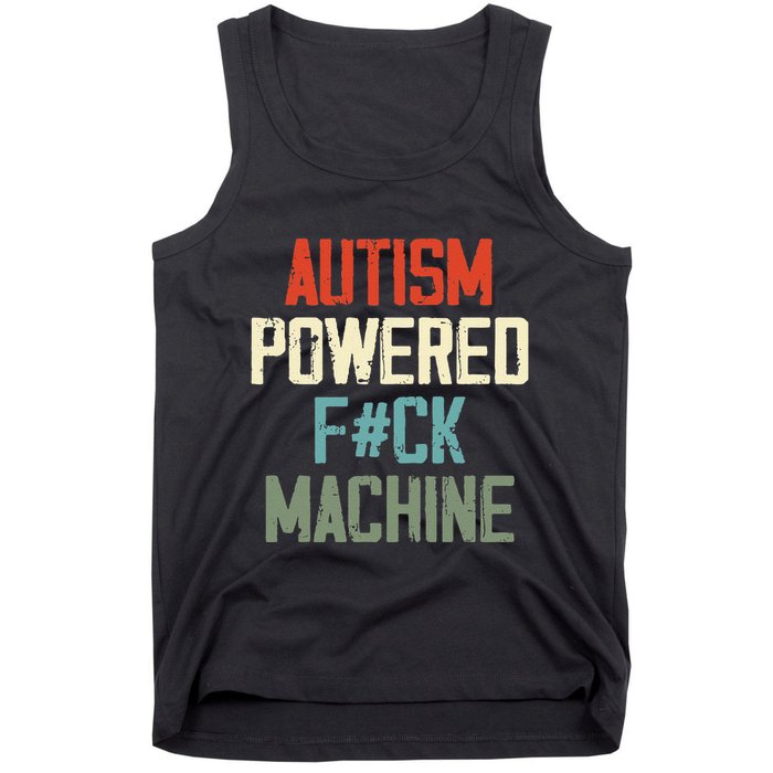 Autism Powered Fck Machine Retro Health Tank Top
