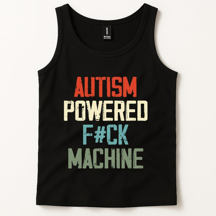 Autism Powered Fck Machine Retro Health Tank Top