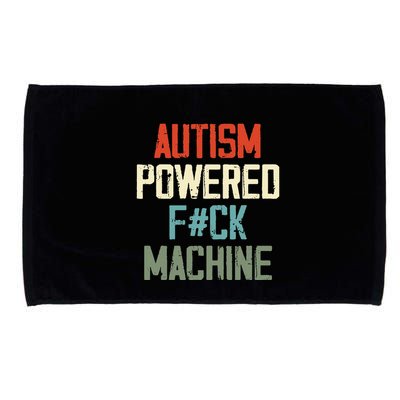 Autism Powered Fck Machine Retro Health Microfiber Hand Towel