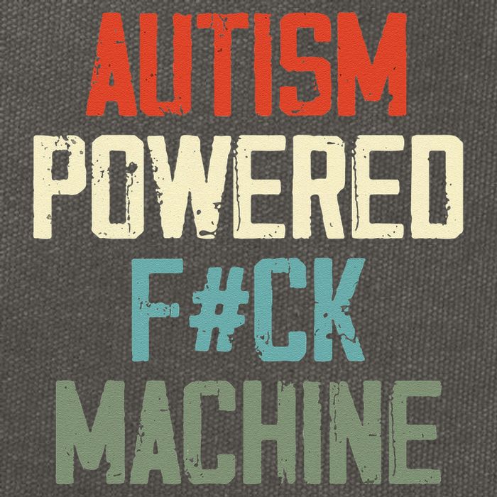 Autism Powered Fck Machine Retro Health Cotton Canvas Backpack