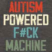 Autism Powered Fck Machine Retro Health Vector Backpack