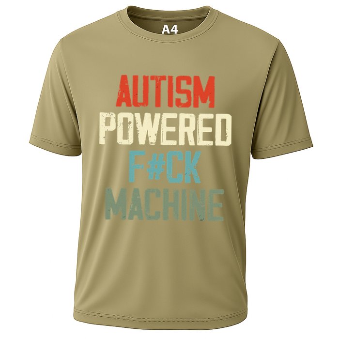 Autism Powered Fck Machine Retro Health Performance Shirt