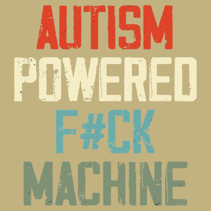 Autism Powered Fck Machine Retro Health Performance Shirt