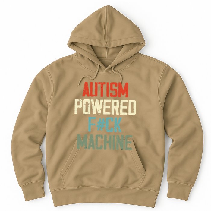 Autism Powered Fck Machine Retro Health Hoodie