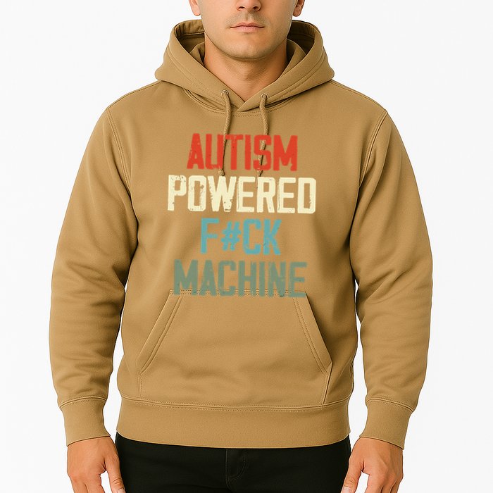 Autism Powered Fck Machine Retro Health Hoodie