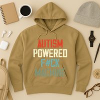 Autism Powered Fck Machine Retro Health Hoodie