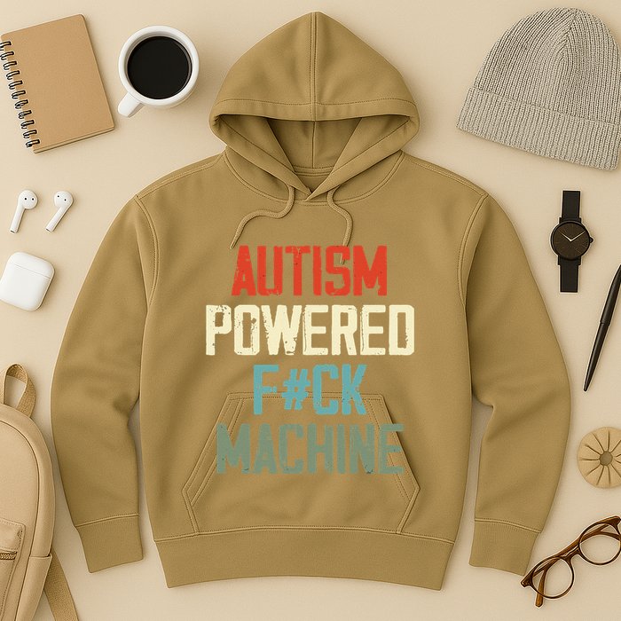 Autism Powered Fck Machine Retro Health Hoodie