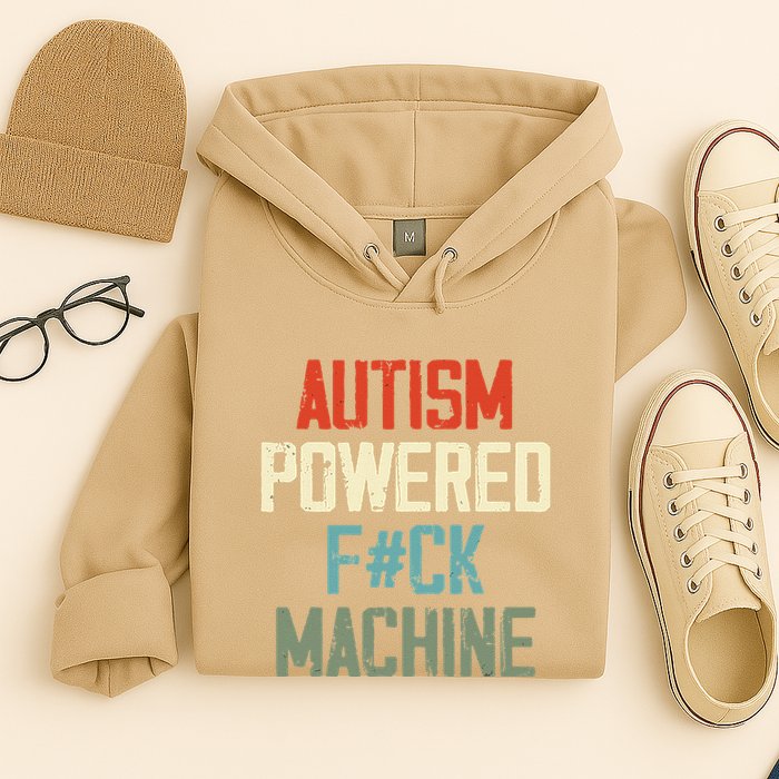 Autism Powered Fck Machine Retro Health Hoodie