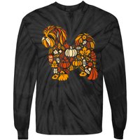 Autumn Pumpkin Fall Shih Tzu Thanksgiving Tie-Dye Long Sleeve Shirt