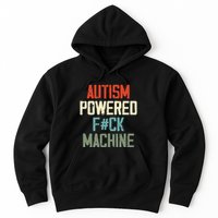 Autism Powered Fck Machine Retro Health Apparel Gift Hoodie