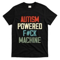 Autism Powered Fck Machine Retro Health Apparel Gift T-Shirt