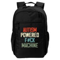 Autism Powered Fck Machine Retro Health Apparel Gift Backpack