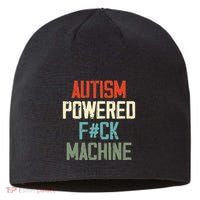 Autism Powered Fck Machine Retro Health Apparel Gift Sustainable Beanie