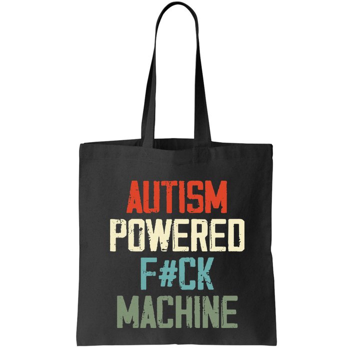 Autism Powered Fck Machine Retro Health Apparel Gift Bag