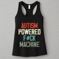 Autism Powered Fck Machine Retro Health Apparel Gift Womens Tank Top