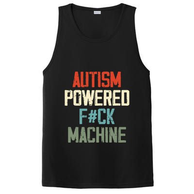Autism Powered Fck Machine Retro Health Apparel Gift PosiCharge Competitor Tank