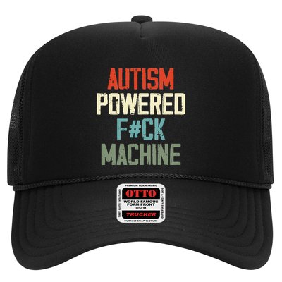Autism Powered Fck Machine Retro Health Apparel Gift Trucker Hat