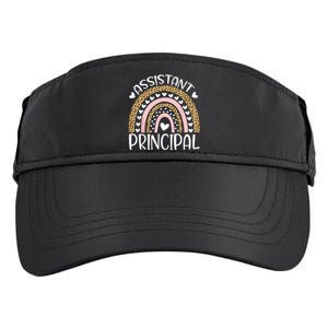 Assistant Principal Funny Job Title School Worker Rainbow Adult Drive Performance Visor