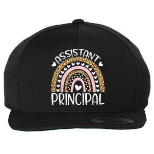 Assistant Principal Funny Job Title School Worker Rainbow Wool Snapback Cap