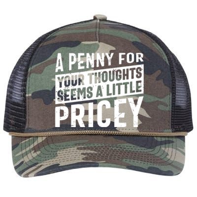 A Penny For Your Thoughts Seems A Little Pricey Retro Rope Trucker Hat Cap