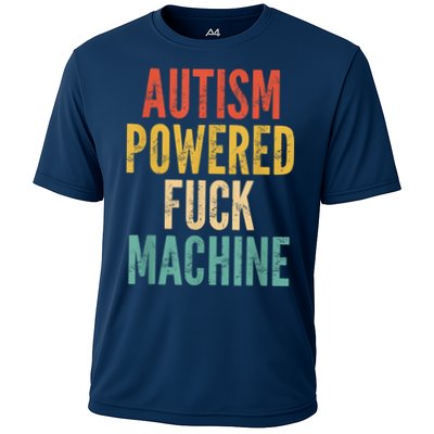 Autism Powered Fuck Machine Funny Quote Performance Shirt