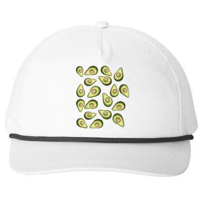 Avocados Pattern Funny Holy Guacamole Costume Snapback Five-Panel Rope Hat