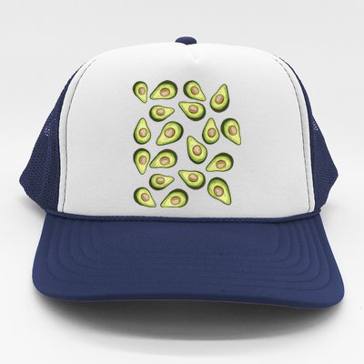 Avocados Pattern Funny Holy Guacamole Costume Trucker Hat