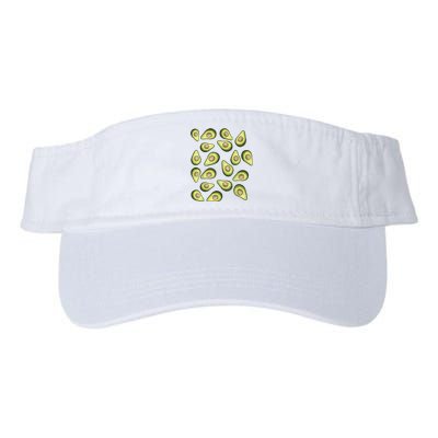 Avocados Pattern Funny Holy Guacamole Costume Valucap Bio-Washed Visor