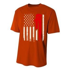 American Plumber Flag Patriotic Plumbing Wrench Pipefitter Gift Performance Sprint T-Shirt