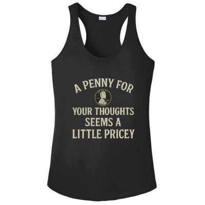 A Penny for Your Thoughts Ladies PosiCharge Competitor Racerback Tank