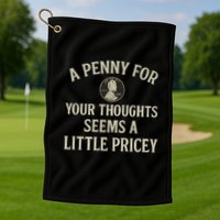 A Penny for Your Thoughts Golf Towel