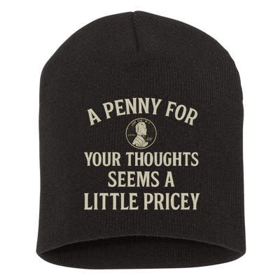 A Penny for Your Thoughts Short Acrylic Beanie
