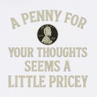 A Penny for Your Thoughts Garment-Dyed Sweatshirt