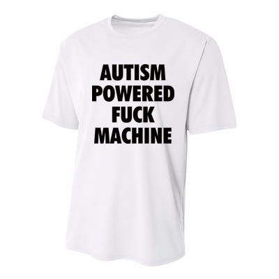 Autism Powered Fuck Machine Youth Performance Sprint T-Shirt