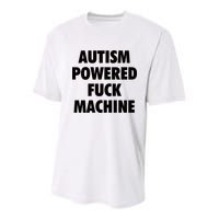 Autism Powered Fuck Machine Youth Performance Sprint T-Shirt