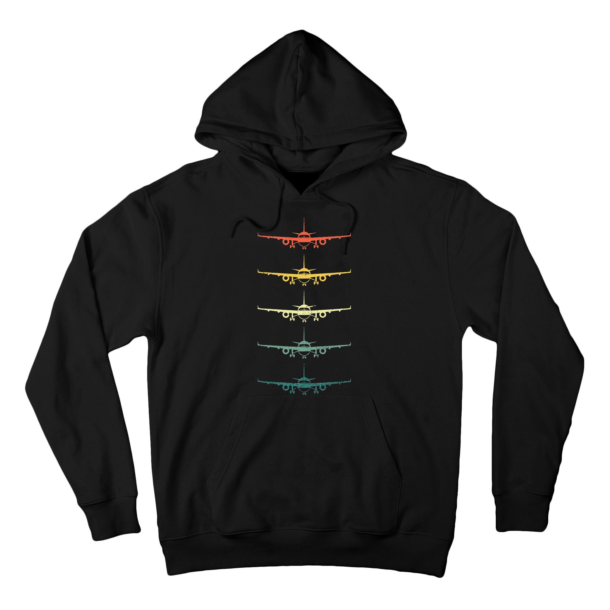 Airplane Pilot Flying Plane Vintage Aviation Graphic Pilots Tall Hoodie
