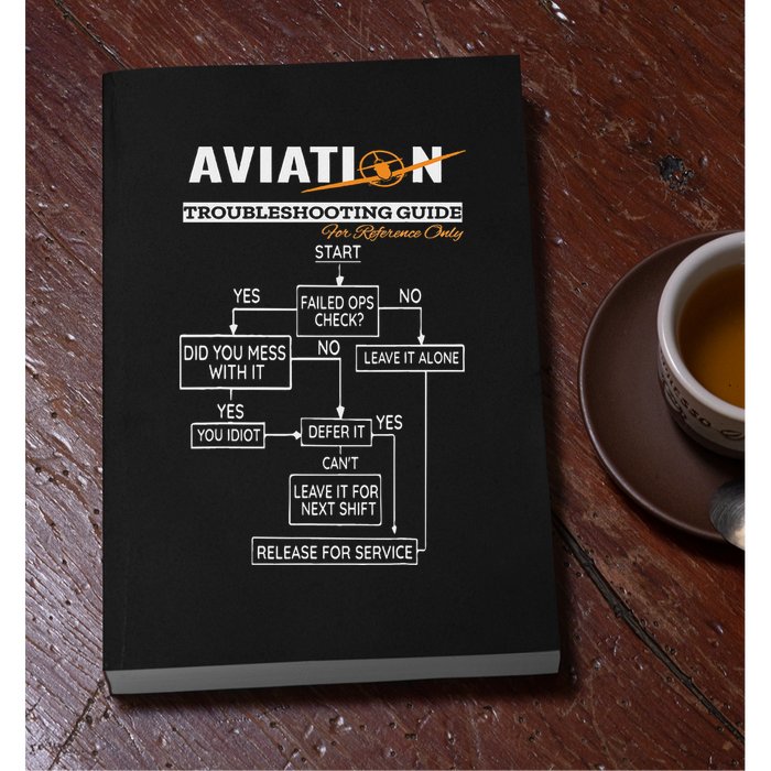 Airplane Pilot Funny Pilot Troubleshooting Guide Permanent Decal Sticker