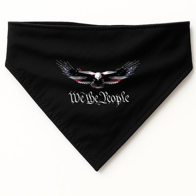 American Patriot Freedom Eagle Usa Flag USA-Made Doggie Bandana