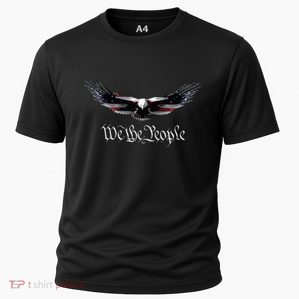 American Patriot Freedom Eagle Usa Flag Performance Shirt