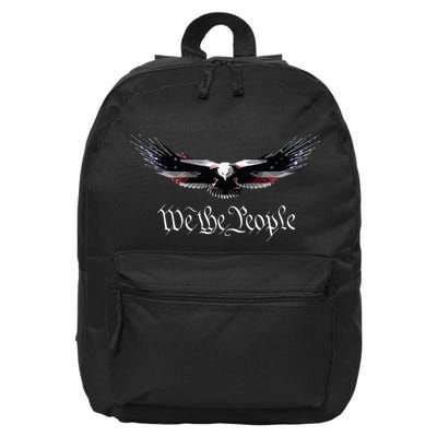 American Patriot Freedom Eagle Usa Flag 16 in Basic Backpack